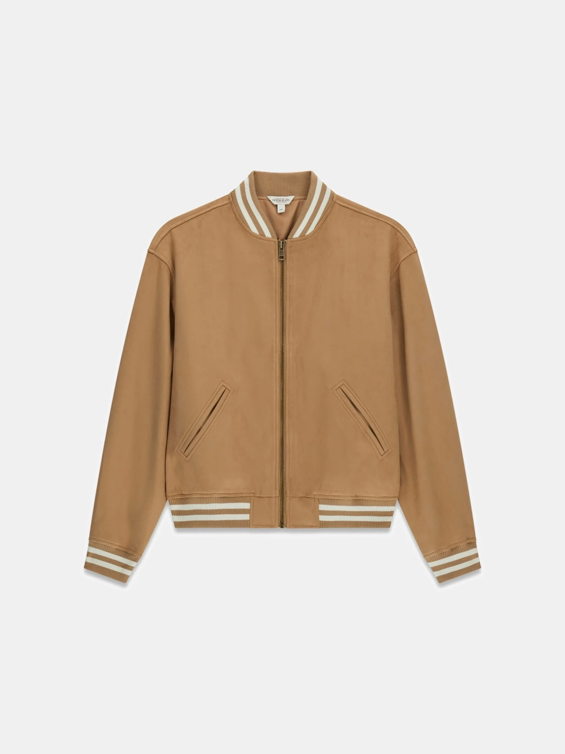 Guess GJ Suni Süet Bomber Erkek Bej Ceket M6RL0JWJ842-G1FE