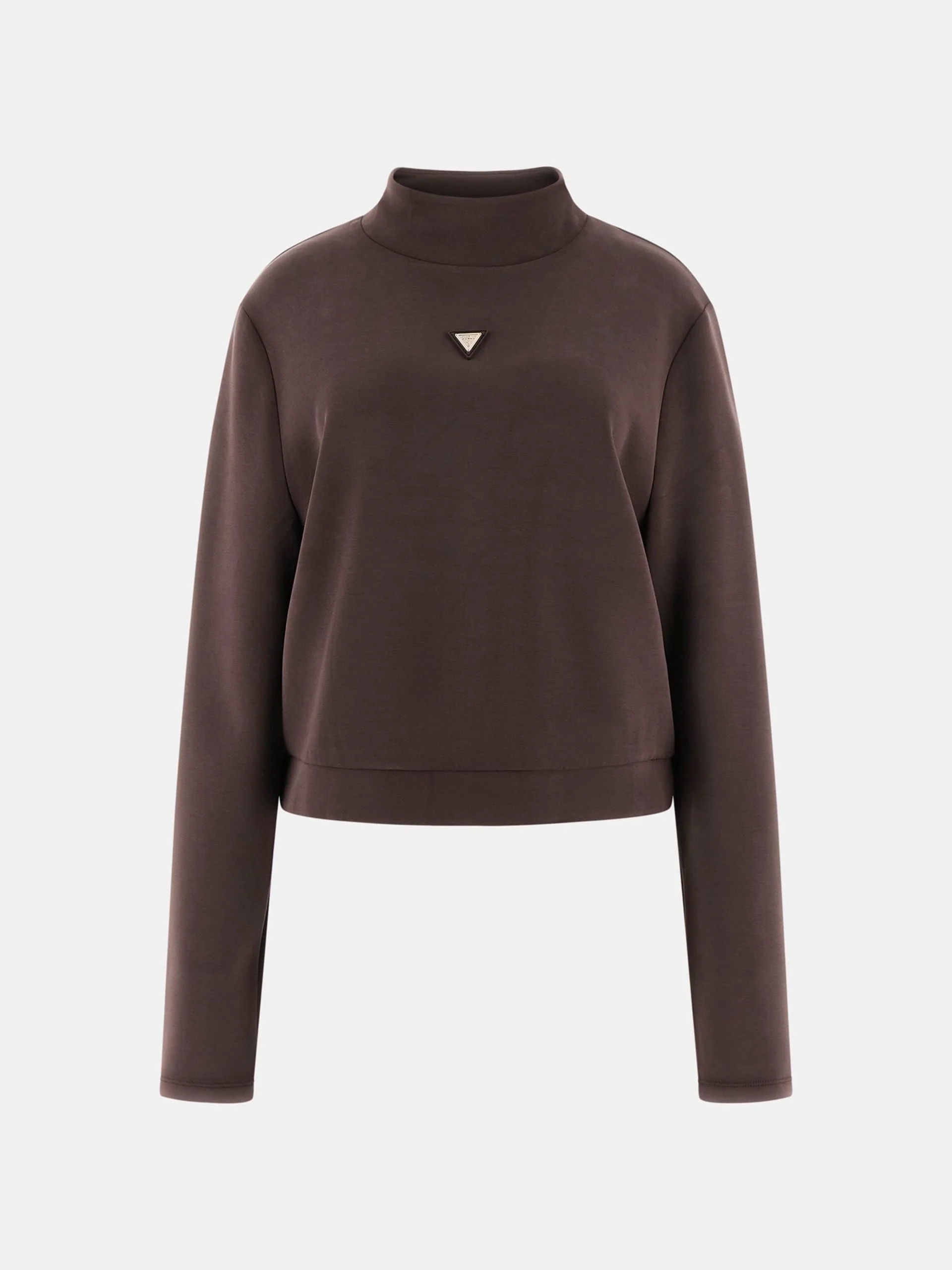 Guess Olympe Yüksek Yaka Kadın Kahverengi Sweatshirt V4YQ05KCAY2-A10K