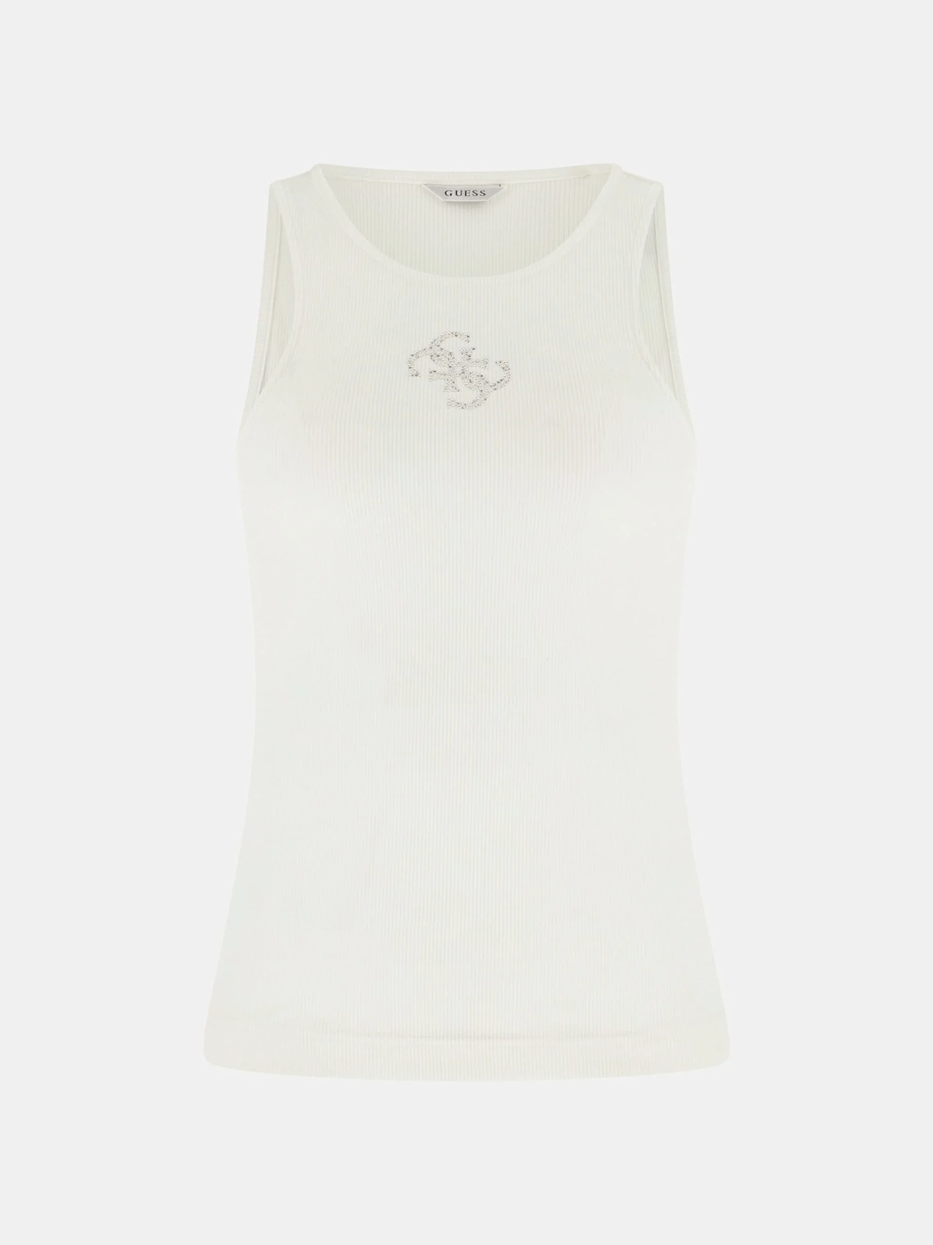 Guess Kolsuz Yuvarlak Yaka Guendalina Kadın Beyaz Top W6RP39KD092-G011