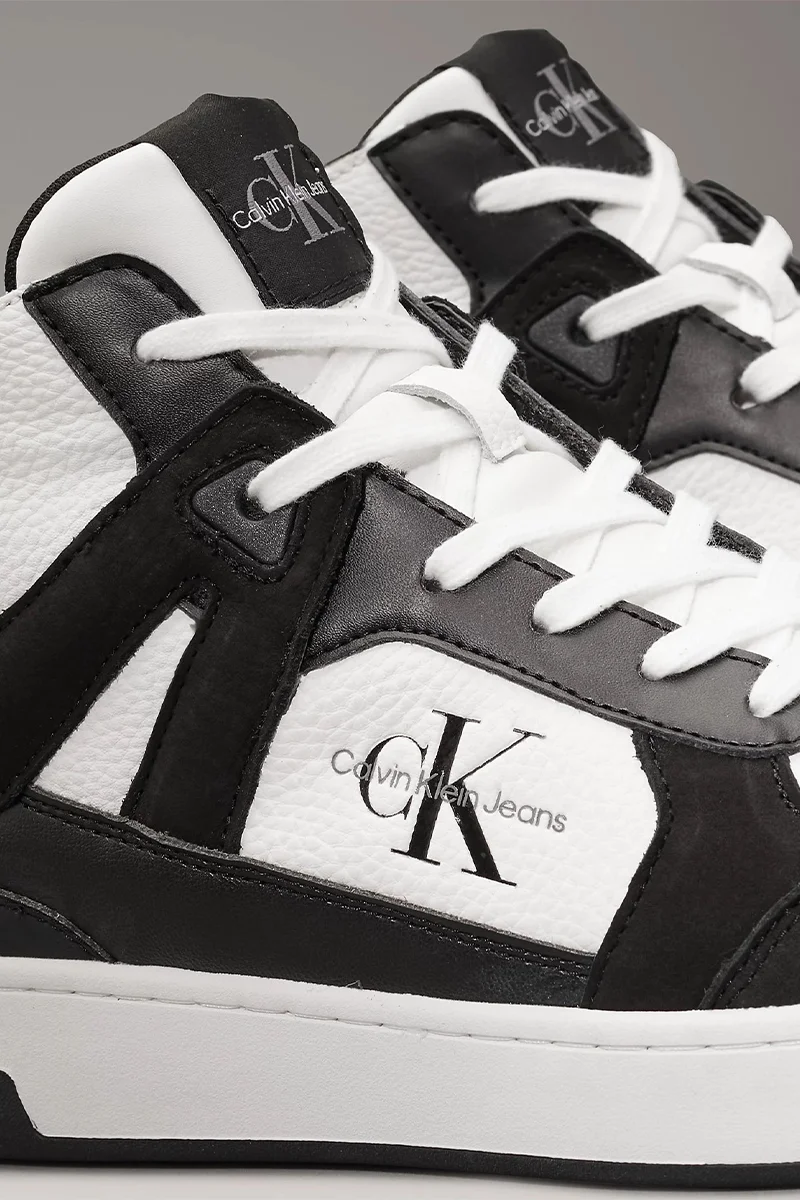 Calvin Klein BASKET CUPSOLE MID ML MIX Kadın Siyah Sneaker YW0YW01578-0GM