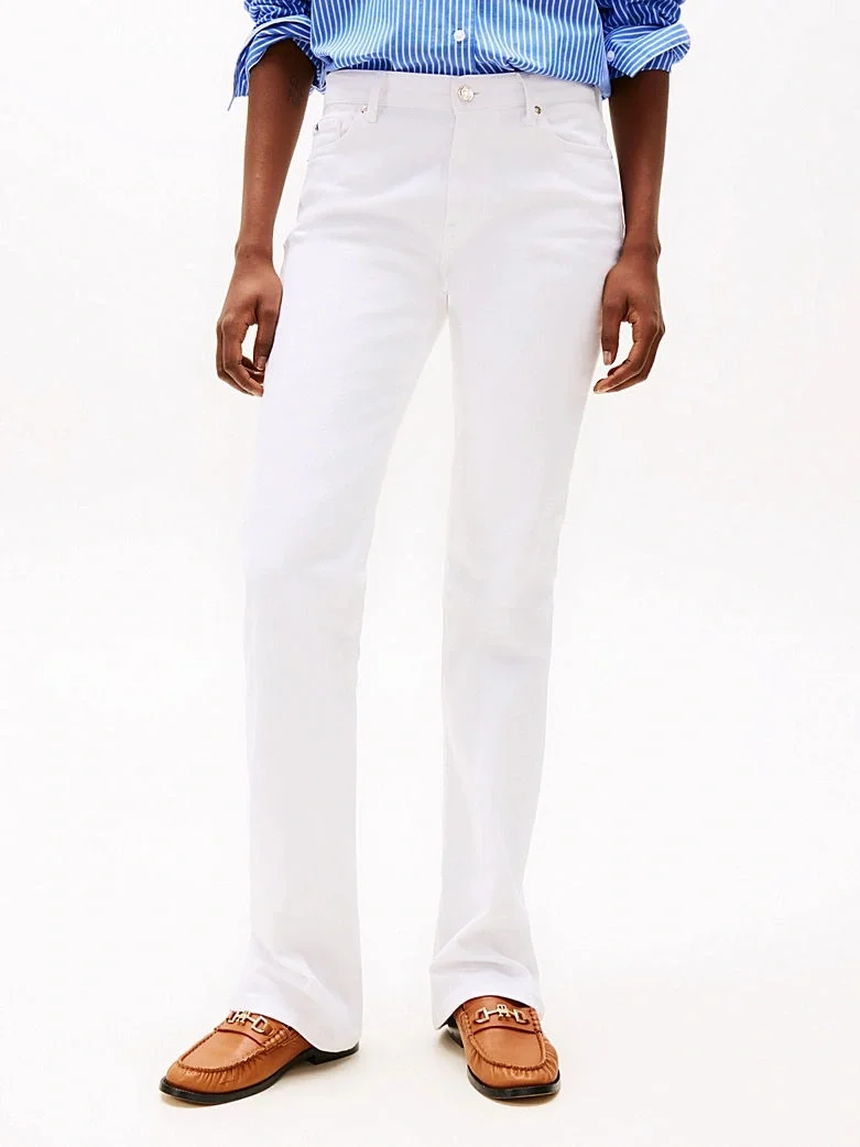 Tommy Hilfiger BOOTCUT RW WHITE Kadın  Pantolon WW0WW44362YCF