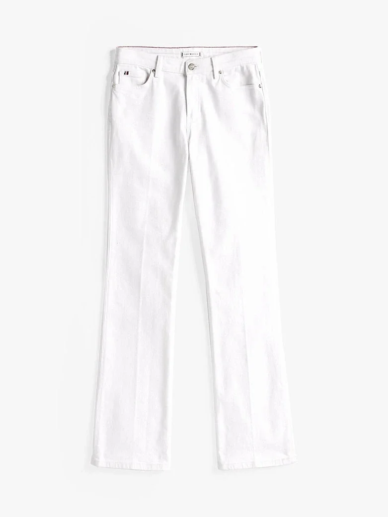 Tommy Hilfiger BOOTCUT RW WHITE Kadın  Pantolon WW0WW44362YCF