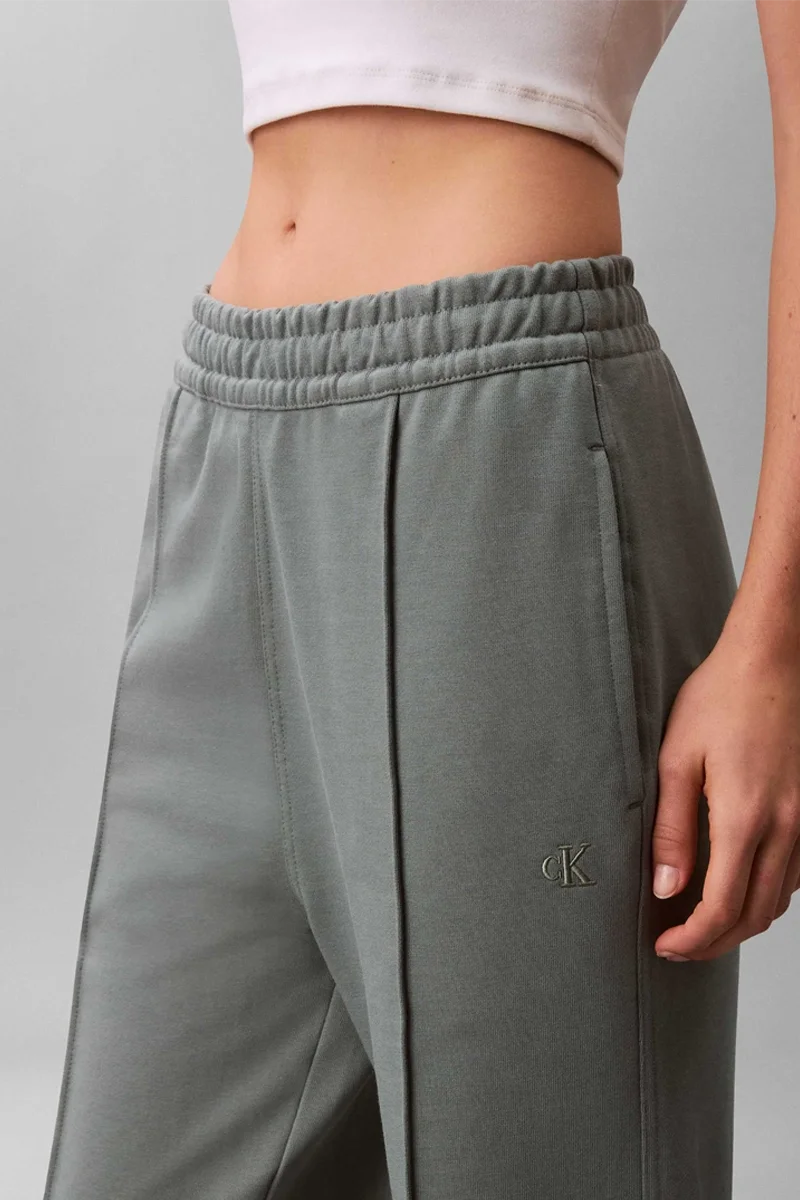 Calvin Klein Archive Logolu French Terry Kadın Gri Eşofman Altı LV047B240G-PNO