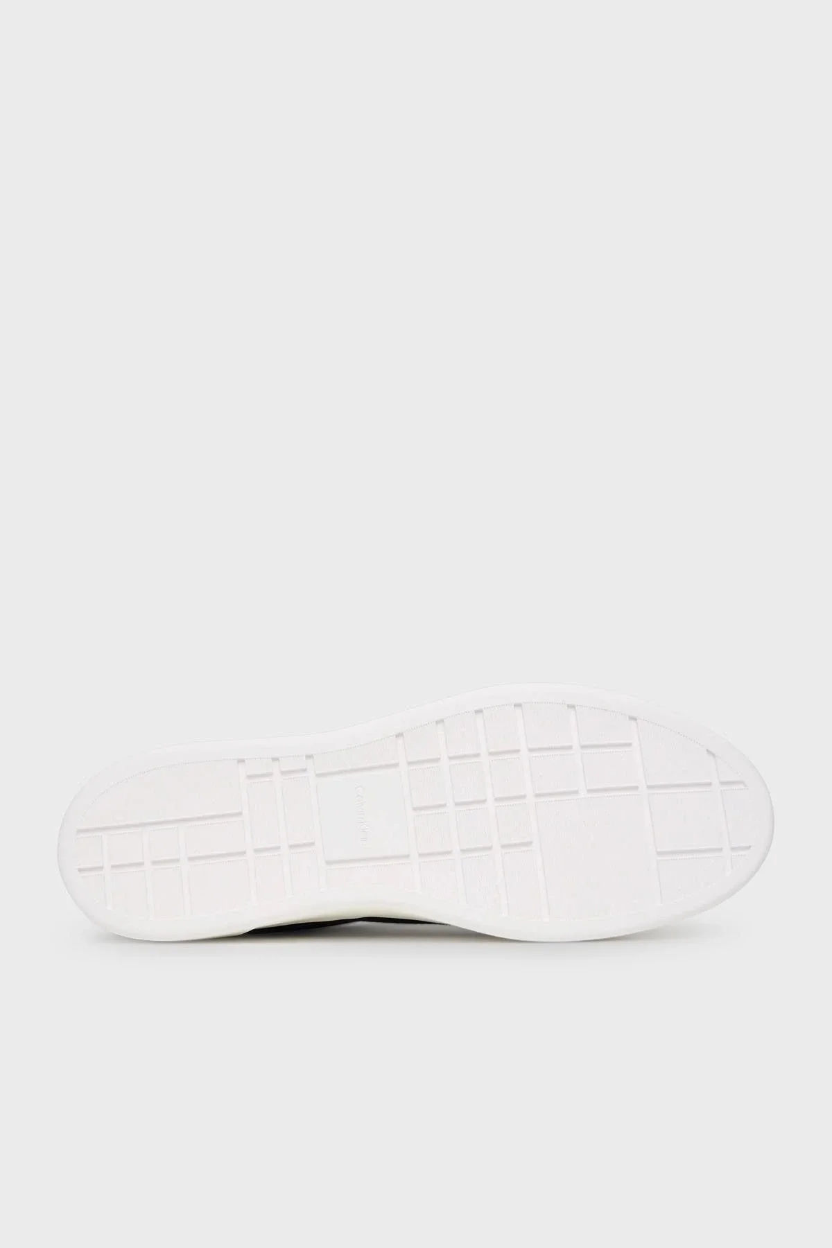 Calvin Klein Basketbol Stili Düz Tabanlı Bağcıklı Deri-Süet Erkek Siyah Sneaker YM0YM01354-0GM