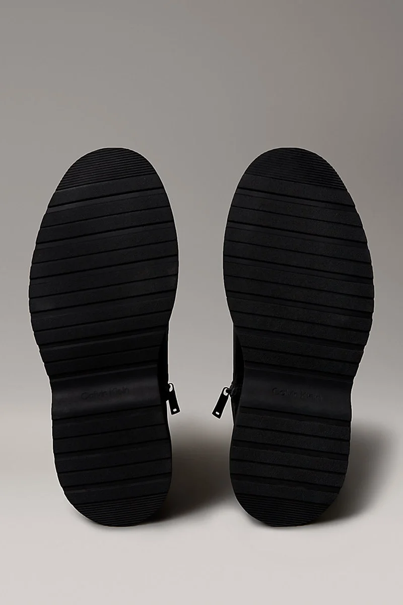 Calvin Klein Combat Essential Bağcıklı Deri Erkek Siyah Bot YM0YM01375-0GJ