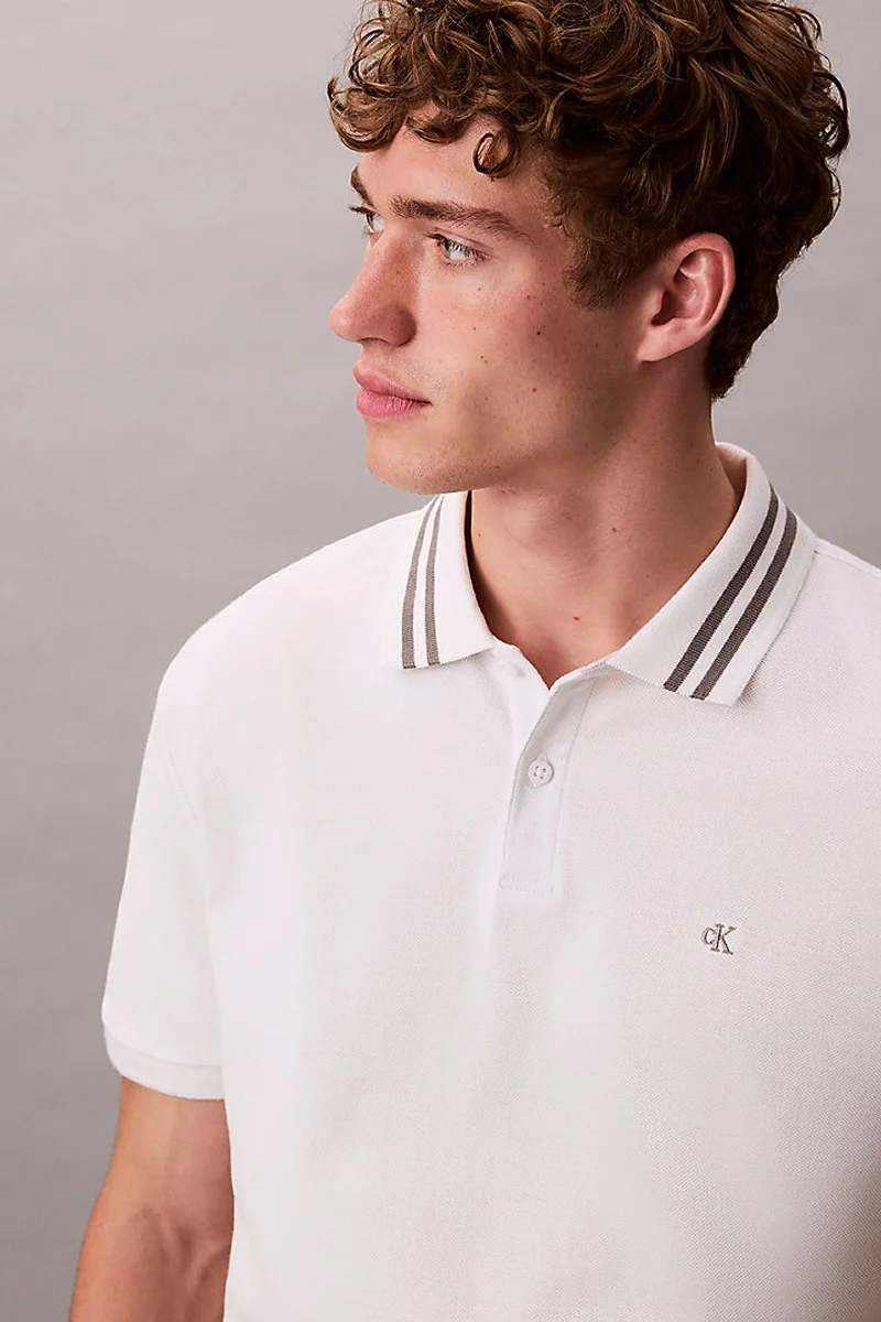 Calvin Klein D2 Collection Erkek Beyaz T-shirt  LV04RC276G-YAD