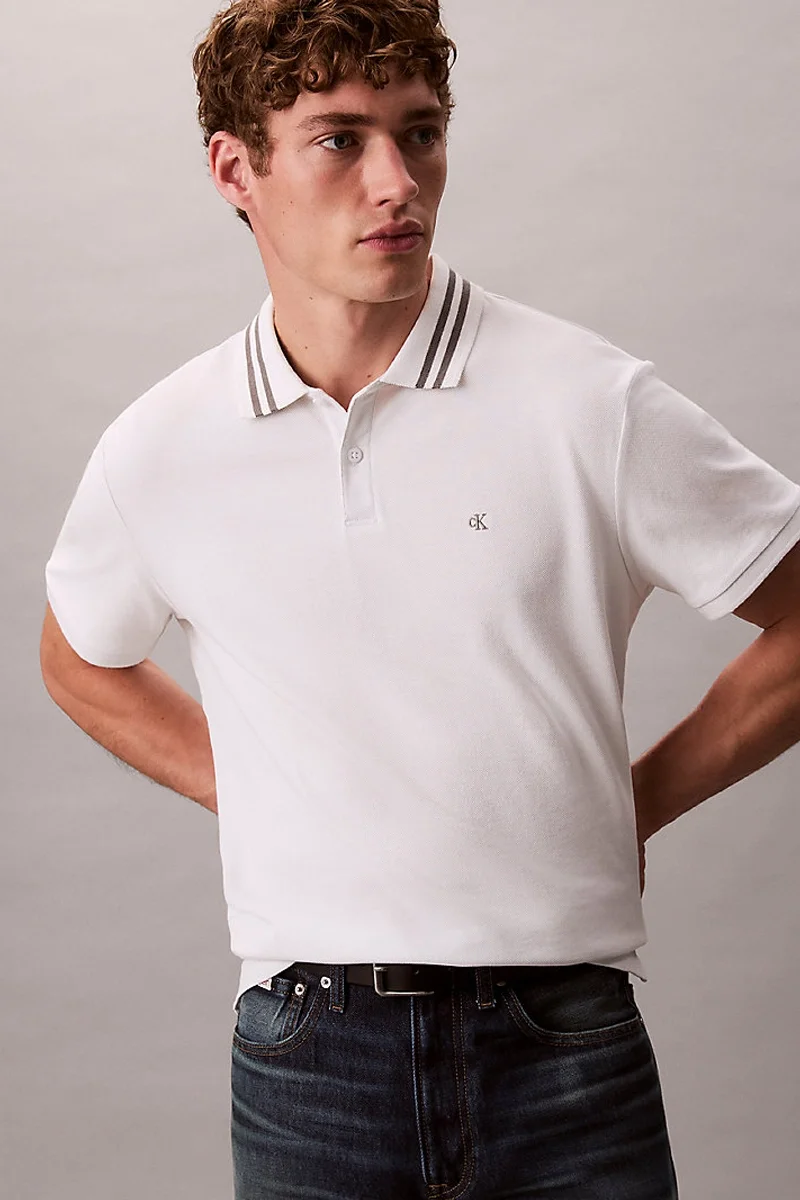 Calvin Klein D2 Collection Erkek Beyaz T-shirt  LV04RC276G-YAD