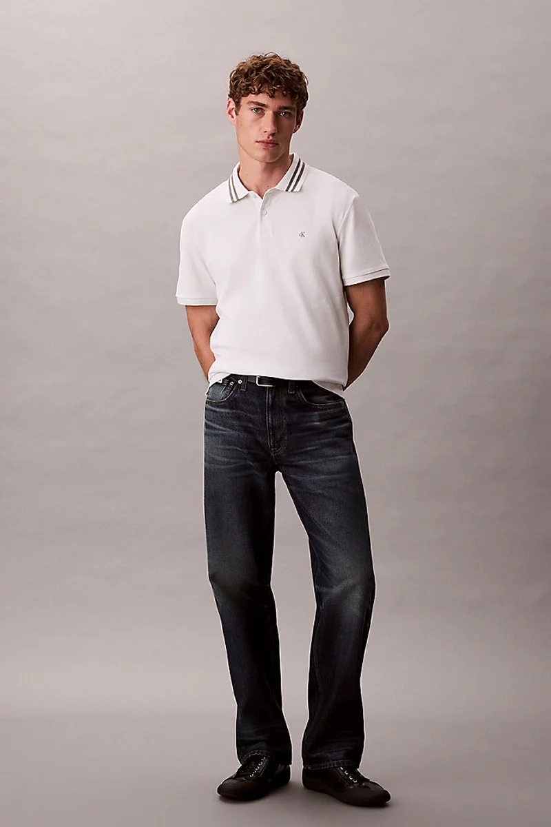 Calvin Klein D2 Collection Erkek Beyaz T-shirt  LV04RC276G-YAD