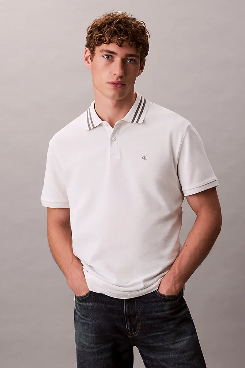 Calvin Klein D2 Collection Erkek Beyaz T-shirt  LV04RC276G-YAD