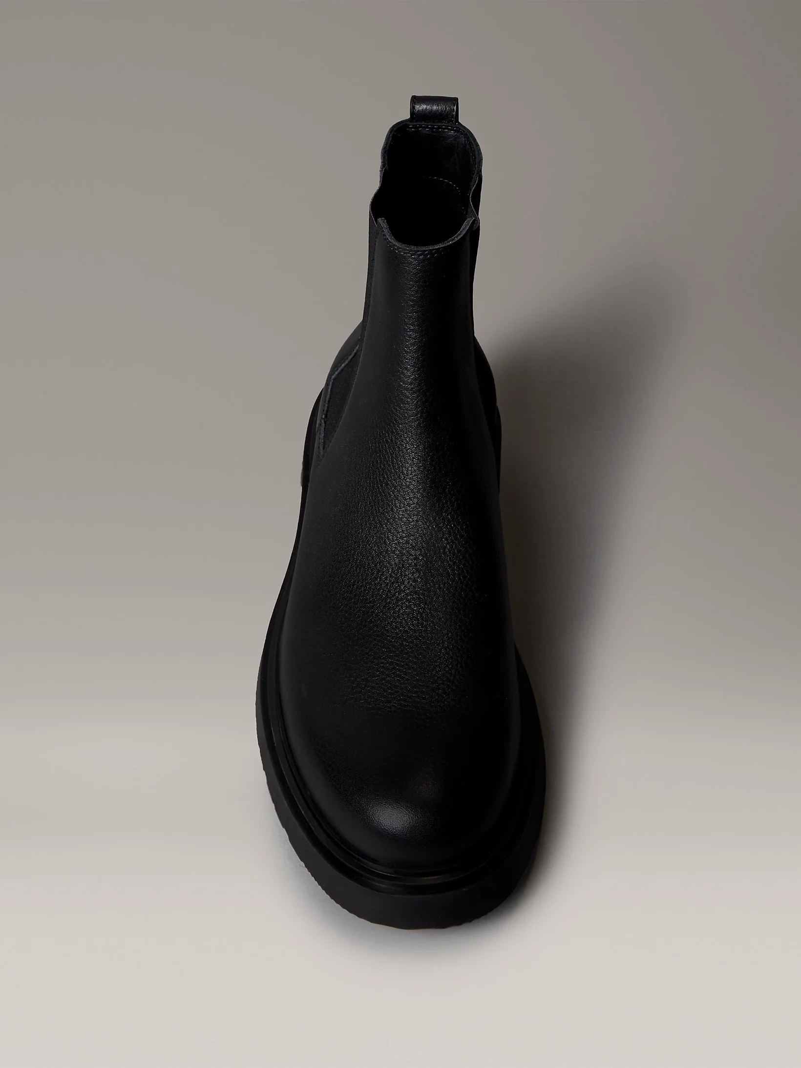 Calvin Klein Deri Combat Chelsea Erkek Siyah Bot YM0YM01374-0GJ