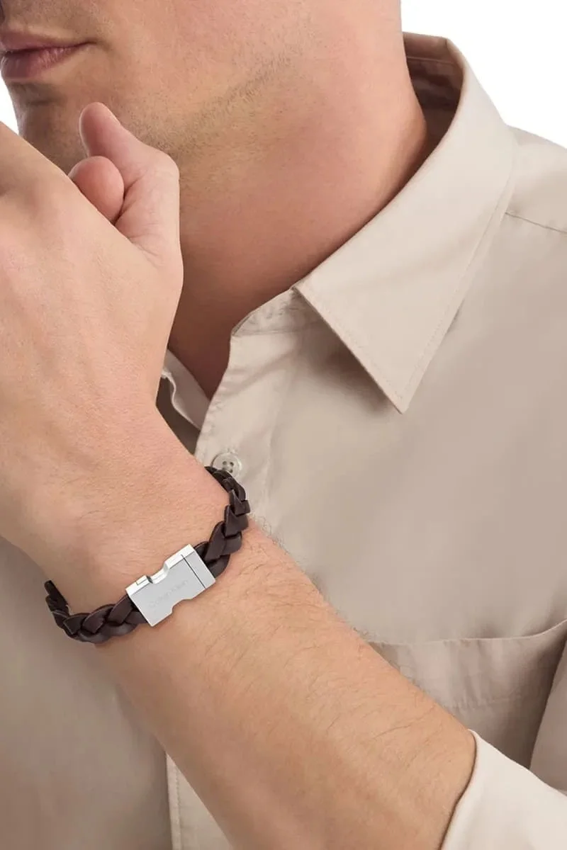 Calvin Klein Jewel CKJ35000570 Erkek Kahverengi Bileklik CKJ35000570