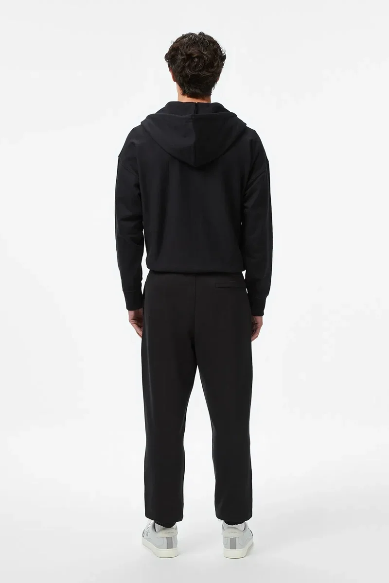 Calvin Klein EU 350 Terry Monogram Erkek Siyah Eşofman Altı LV04RD241G-UB1