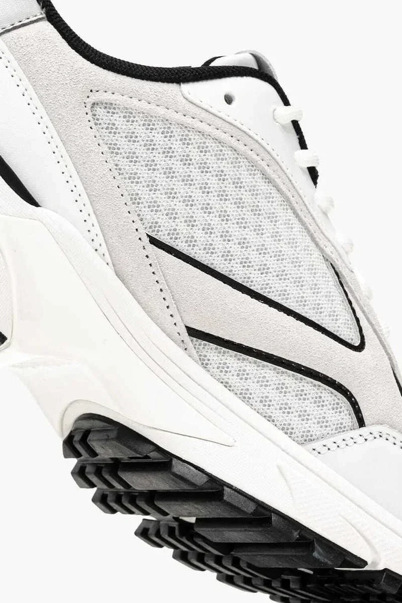 Calvin Klein File Detaylı Metalik Hike Runner Spor Kadın Beyaz Sneaker YW0YW02009-01W