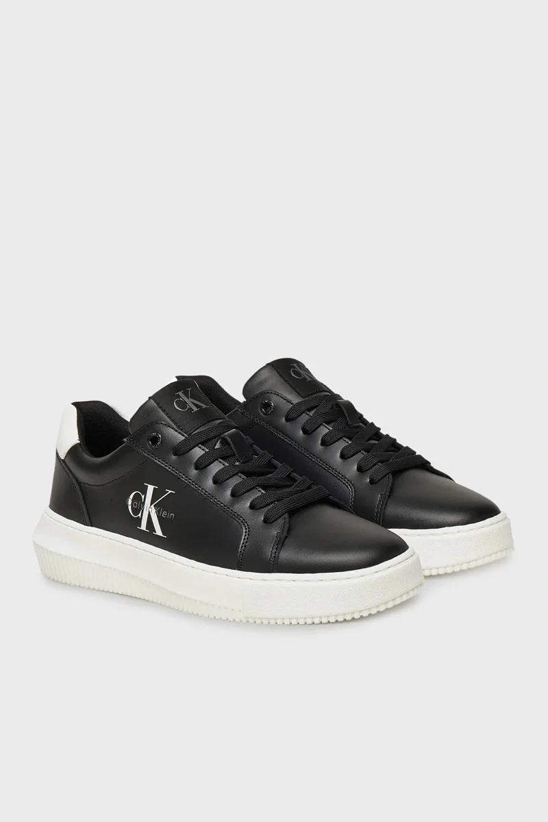 Calvin Klein CHUNKY CUPSOLE MONO LTH WN Kadın Siyah Sneaker YW0YW01872-0GM