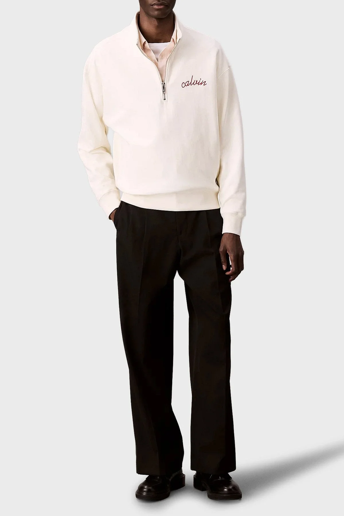 Calvin Klein Concept 1 Erkek Beyaz Sweatshirts LV04RC227G-YAS