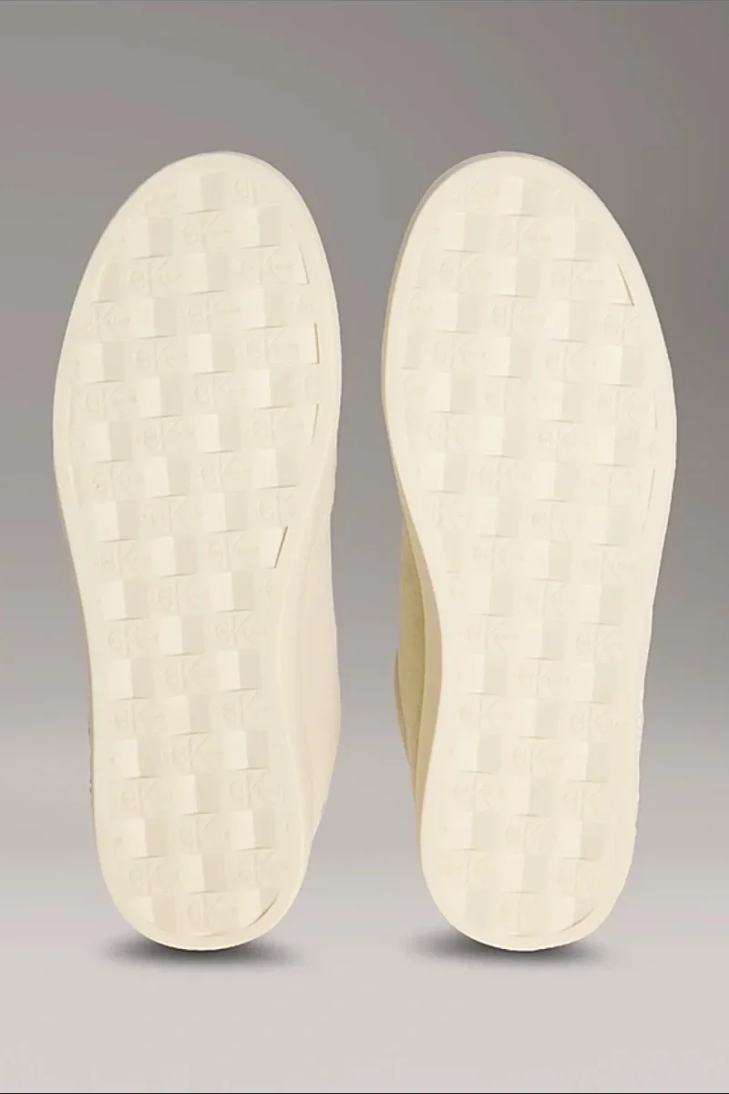 Calvin Klein Kadın Klasik Bağcıklı Karışık Materyal Bej Sneaker YW0YW01767-AD6