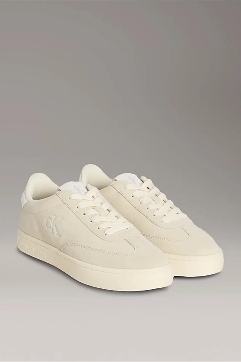 Calvin Klein Kadın Klasik Bağcıklı Karışık Materyal Bej Sneaker YW0YW01767-AD6