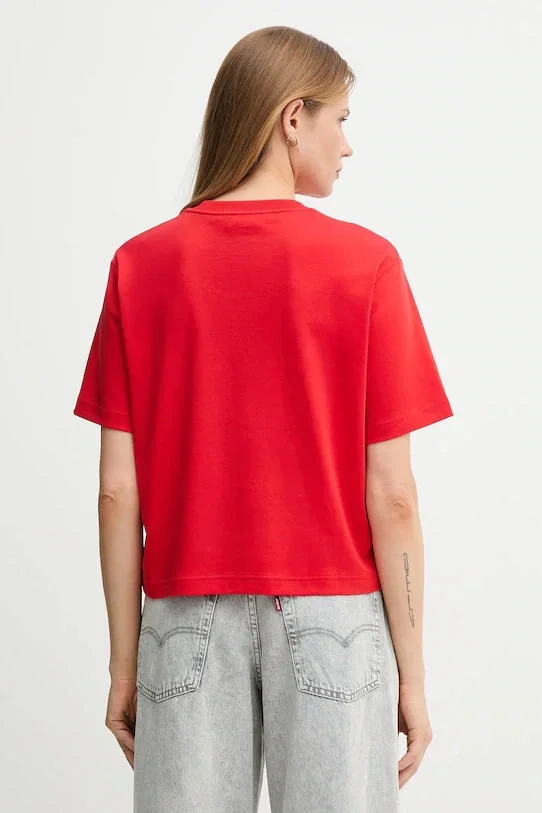 Calvin Klein Kısa Kollu 2 Renkli 3D Nakışlı Logolu Kadın T-shirt LV047D205G-VTW