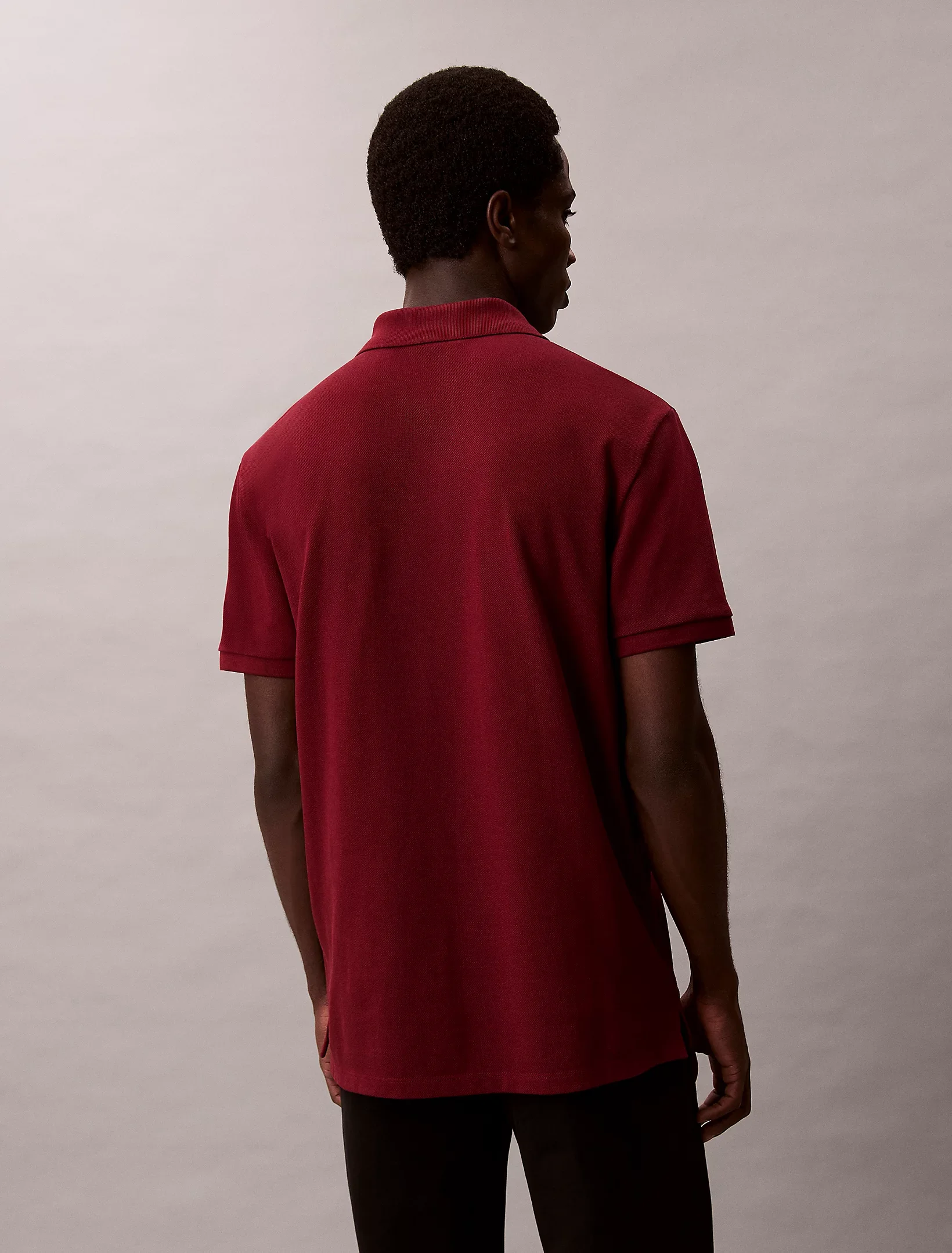 Calvin Klein Kısa Kollu Günlük Pike Klasik Erkek T-shirt LV040EM269-WCV