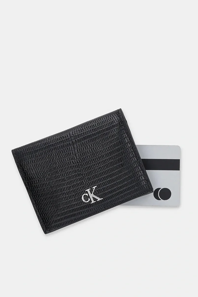 Calvin Klein Lizard Embossed Leat Kadın Siyah Cüzdan LV04F1068G-UB1