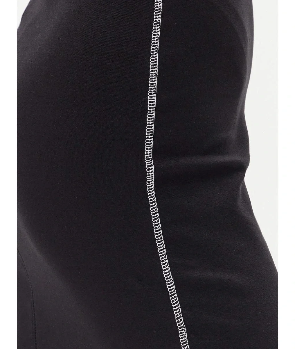 Calvin Klein SL COTTON 1X1 RIB TANK DRESS Kadın Siyah Elbise LV044C203G-UB1