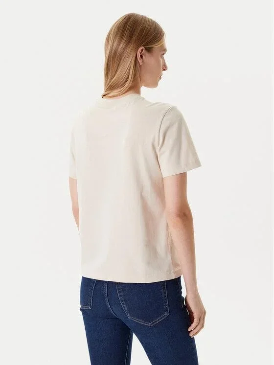 Calvin Klein Standard Logo Kadın Beyaz T-shirt  LV047B865G-C7P