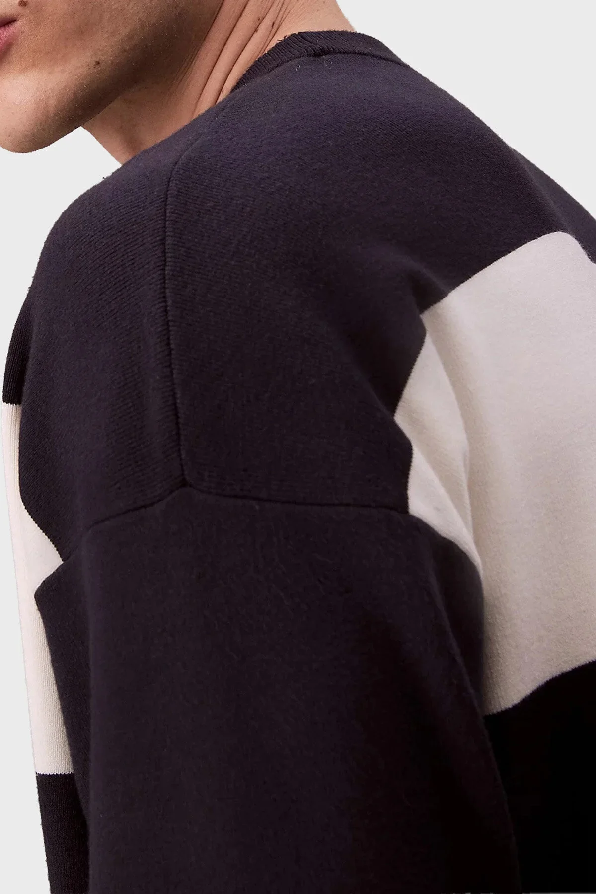 Calvin Klein Tech Knit Erkek Mavi Sweatshirts LV04RC304G-CHW