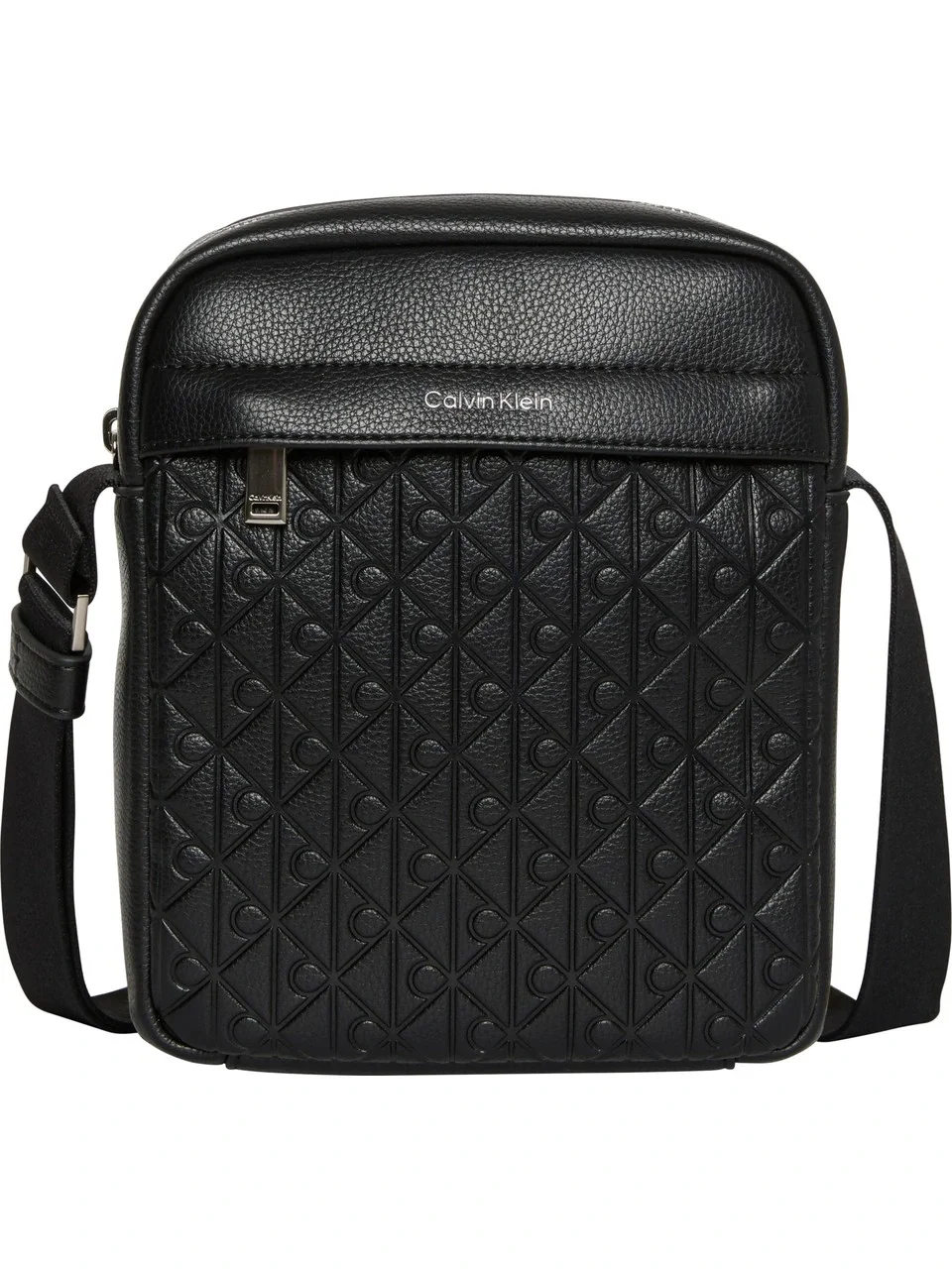 Calvin Klein Kabartma Logolu Reporter Erkek Siyah Çanta LV04D3204G-UB1