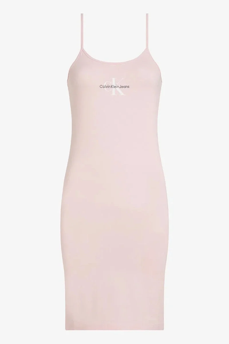 Calvin Klein MONOLOGO STRAPPY DRESS Kadın  Elbise J20J223420-TGE