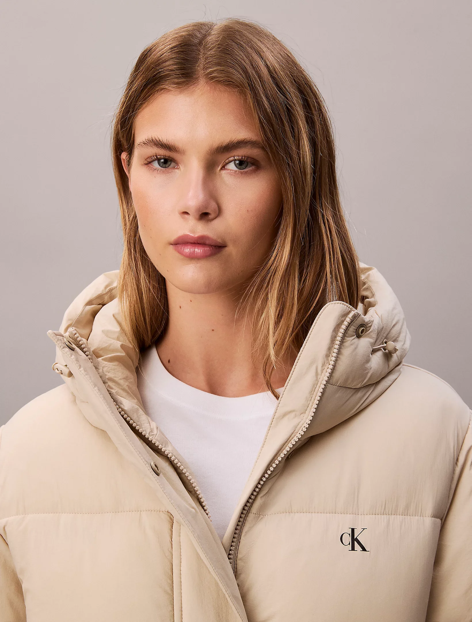 Calvin Klein Kemerli Orta Kalınlıkta Şişme Kadın Kahverengi  Mont  LV047D507G-NSU