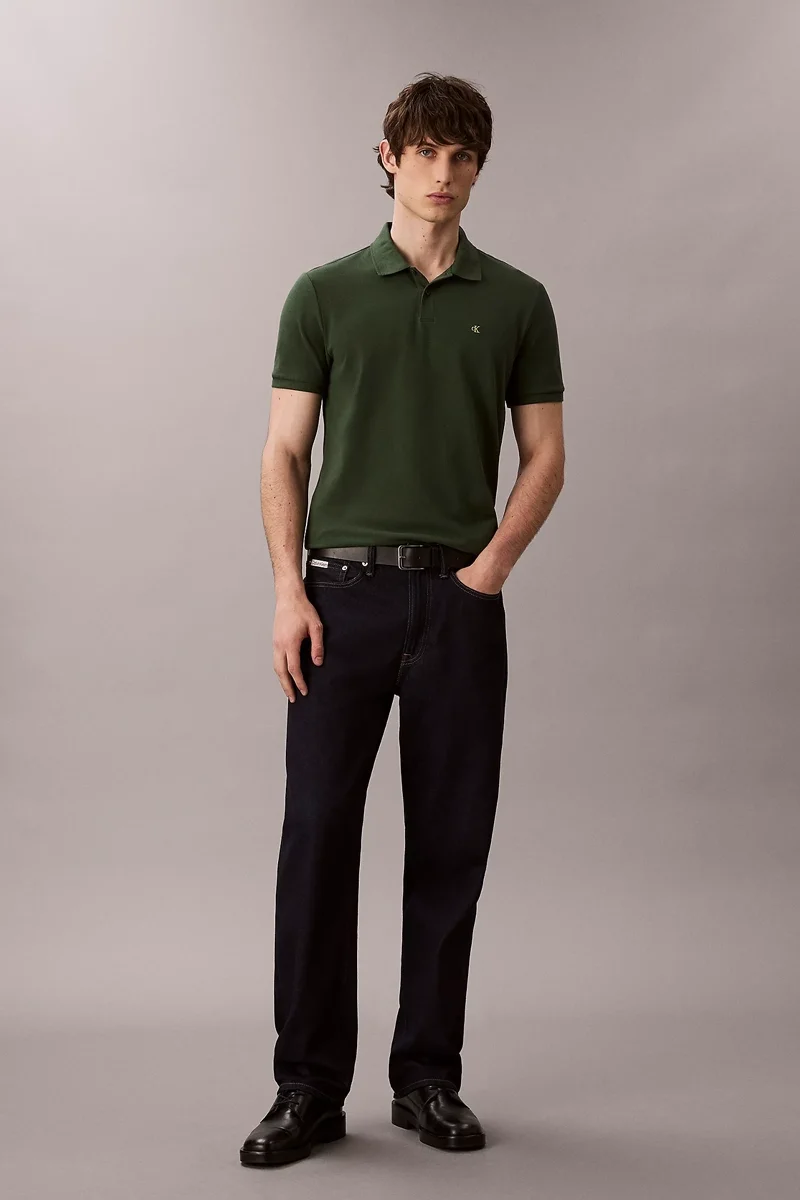 Calvin Klein Kısa Kollu Günlük Pike Klasik Erkek T-shirt LV040EM269-LLG