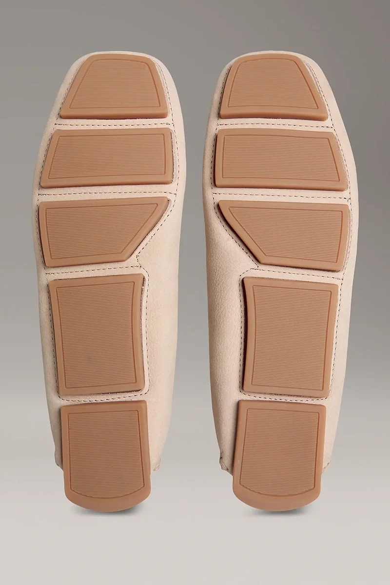 Calvin Klein Nubuk Penny Driver Erkek  Bej  Loafer  HM0HM01866-ACE