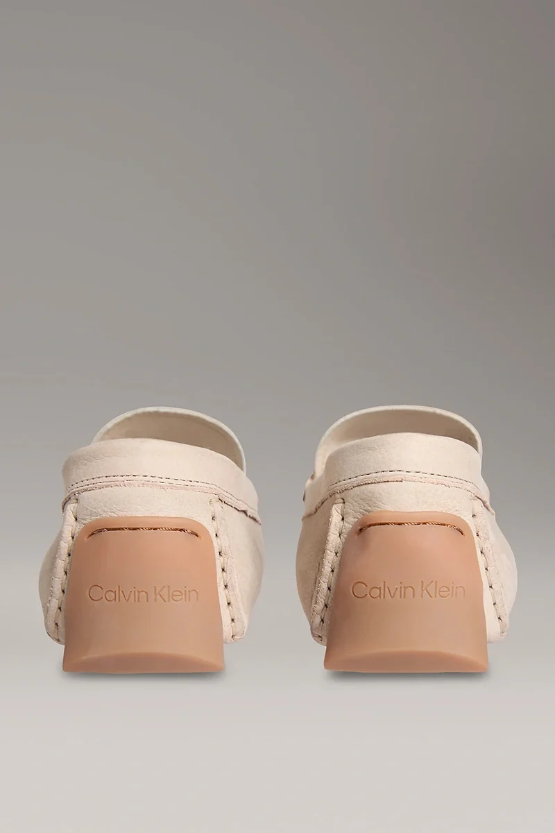 Calvin Klein Nubuk Penny Driver Erkek  Bej  Loafer  HM0HM01866-ACE