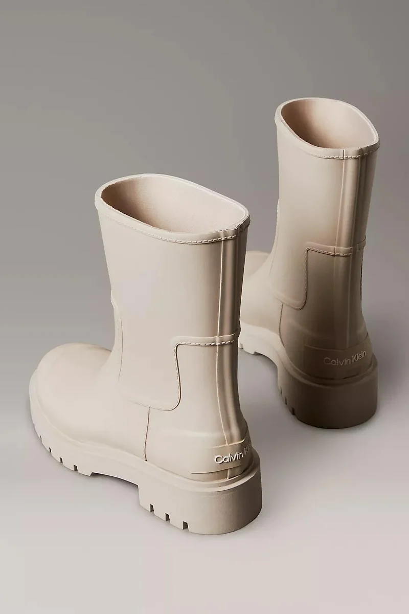 Calvin Klein Orta Boy Kauçuk Yağmur Kadın Gri Bot YW0YW02004-PA8