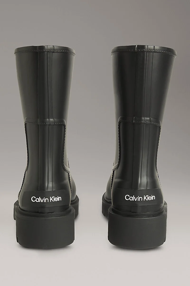 Calvin Klein Orta Boy Kauçuk Yağmur Kadın Siyah Bot YW0YW02004-BEH