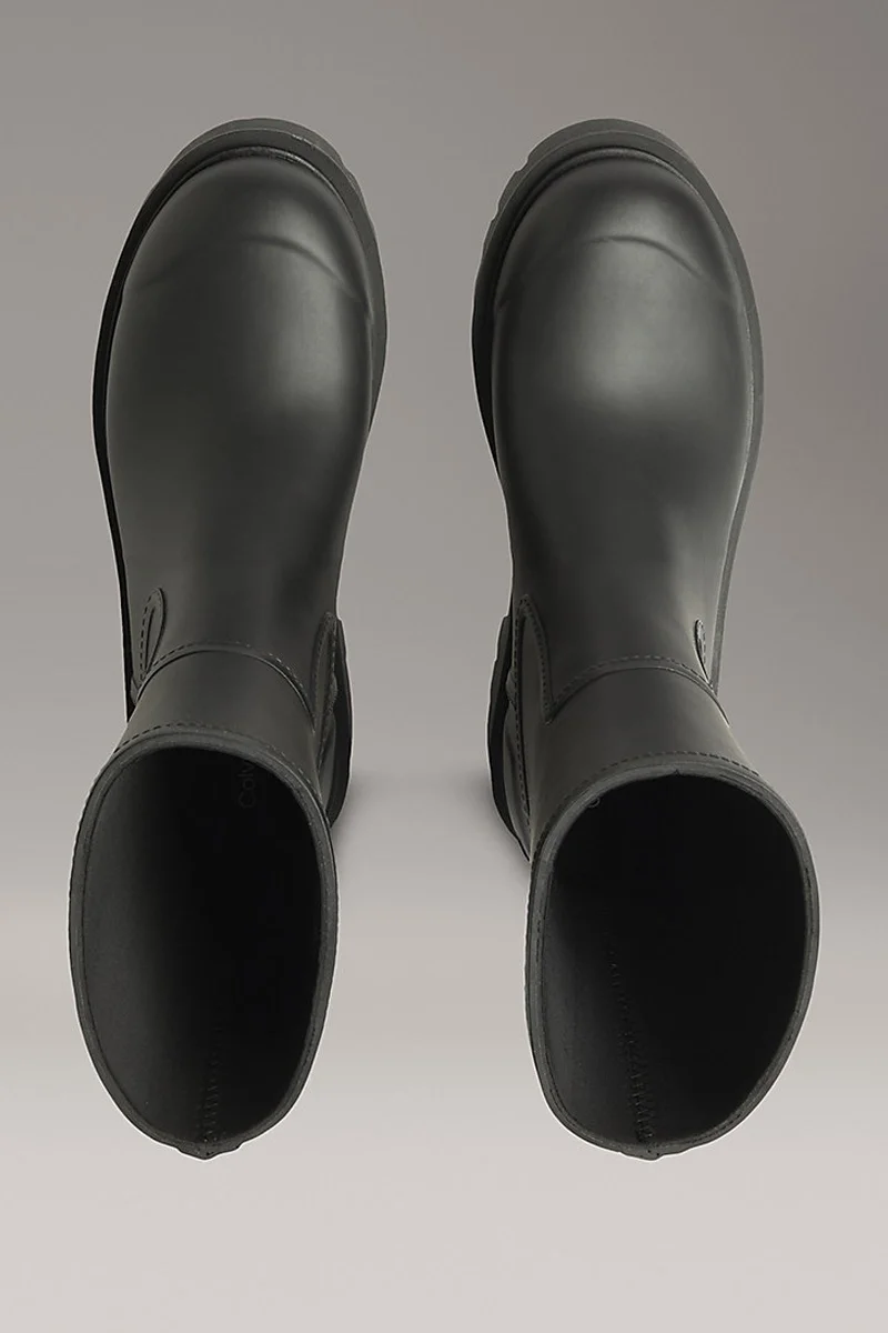 Calvin Klein Orta Boy Kauçuk Yağmur Kadın Siyah Bot YW0YW02004-BEH