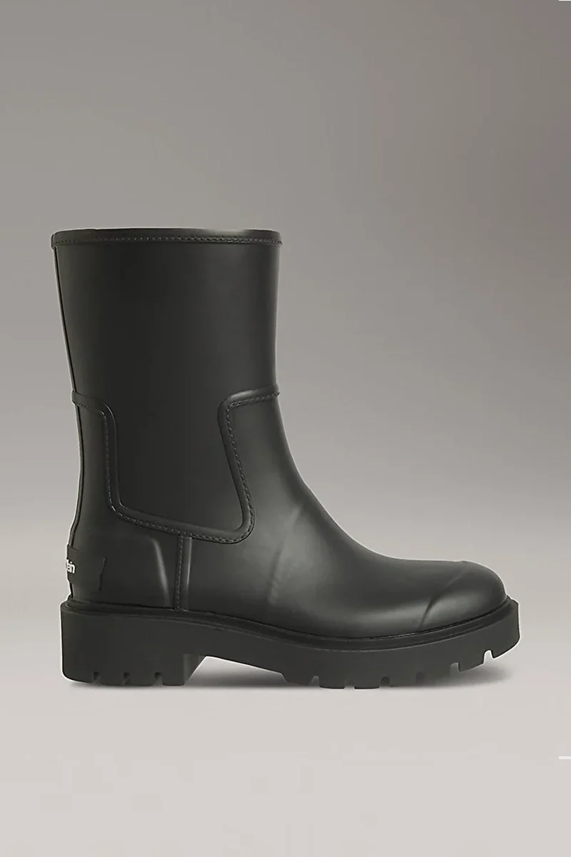 Calvin Klein Orta Boy Kauçuk Yağmur Kadın Siyah Bot YW0YW02004-BEH