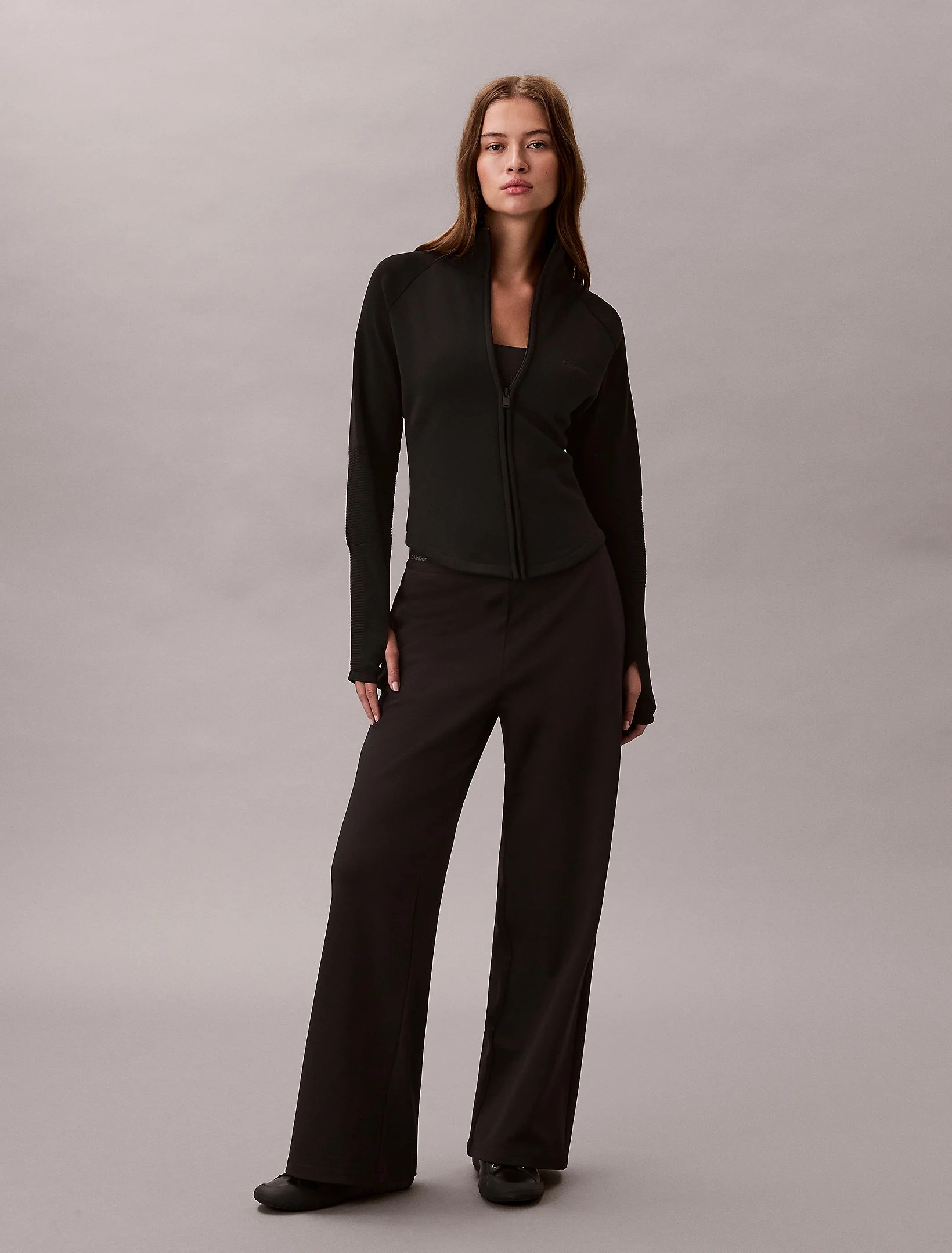 Calvin Klein Ponte Logolu Bel Bantlı Kadın Siyah Eşofman Altı LV044E622G-UB1