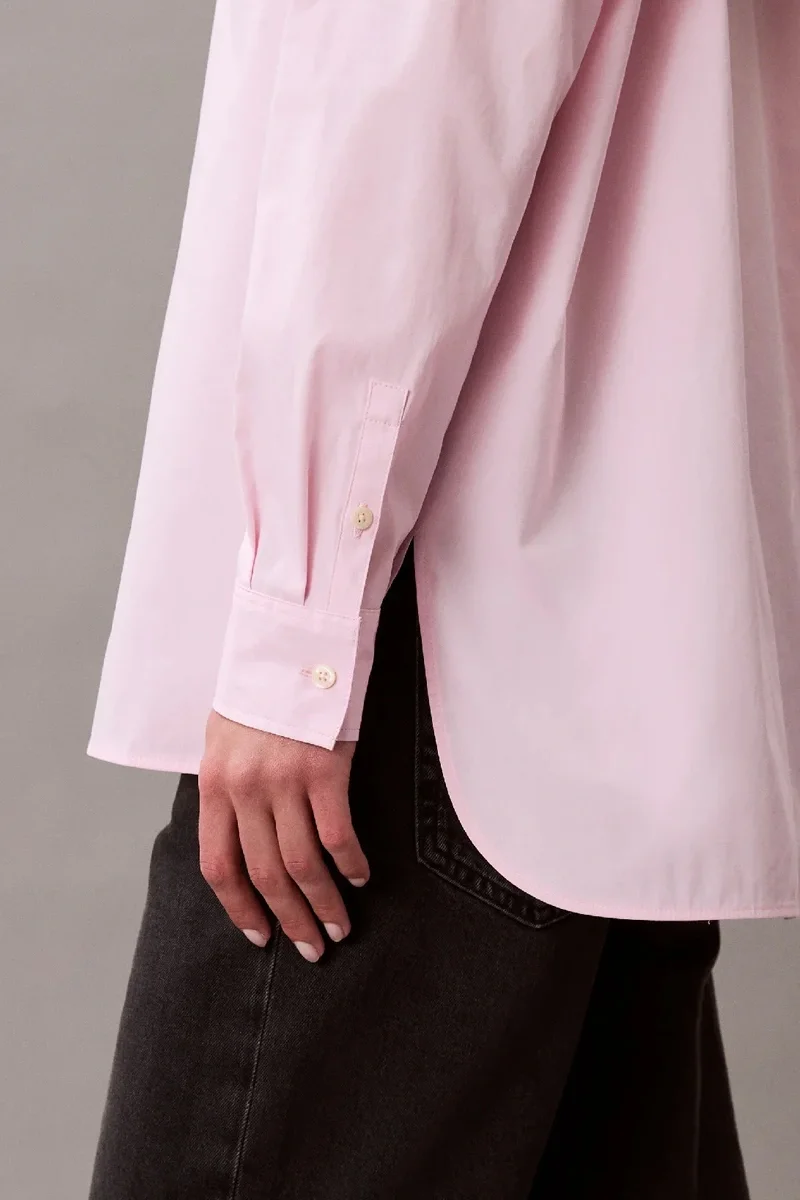 Calvin Klein POPLIN RELAXED SHIRT Kadın Pembe Gömlek LV047C143G-W0S