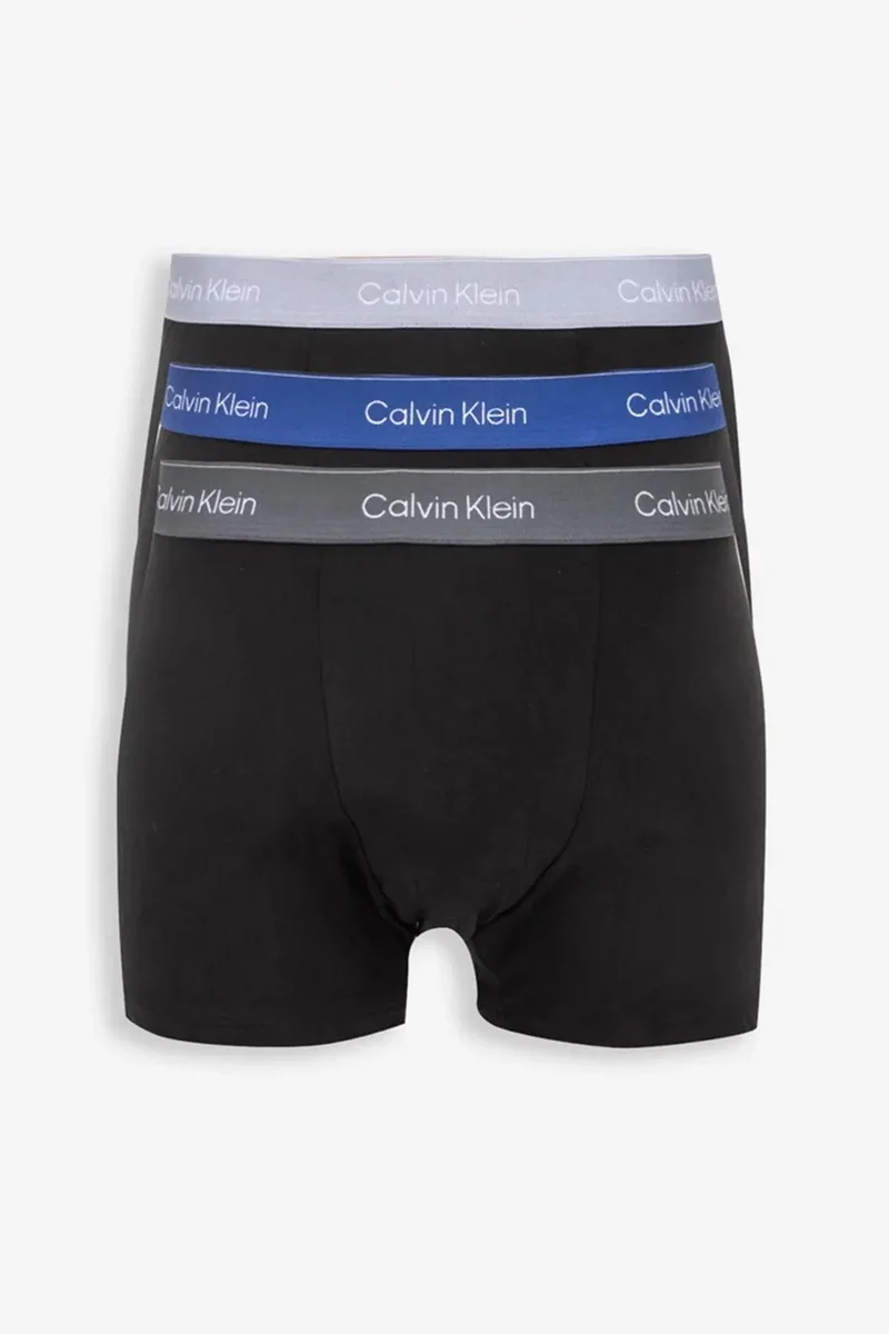 Calvin Klein Rahat Kesim Dart 3lü Erkek Mavi Boxer LV00NB4286-R9B