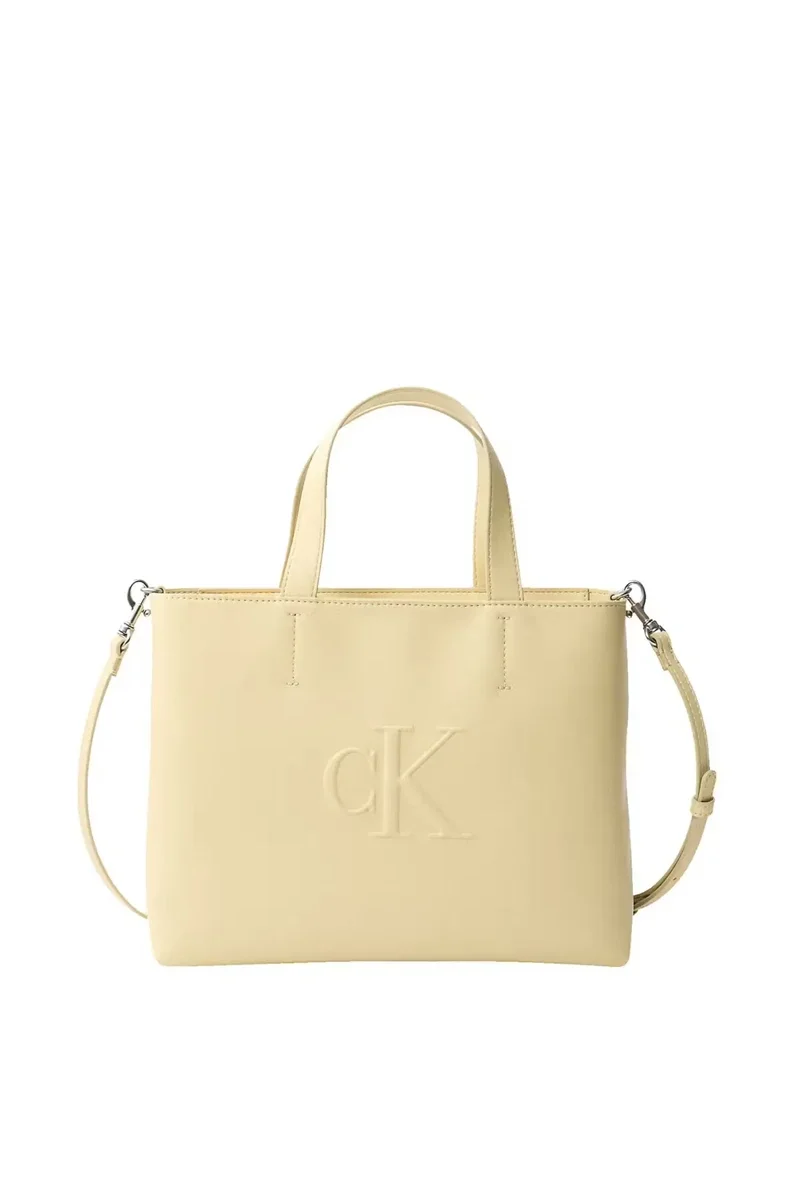 Calvin Klein Sculpted İmpress Kadın Beyaz Tote Çanta LV04K3111G-RM0