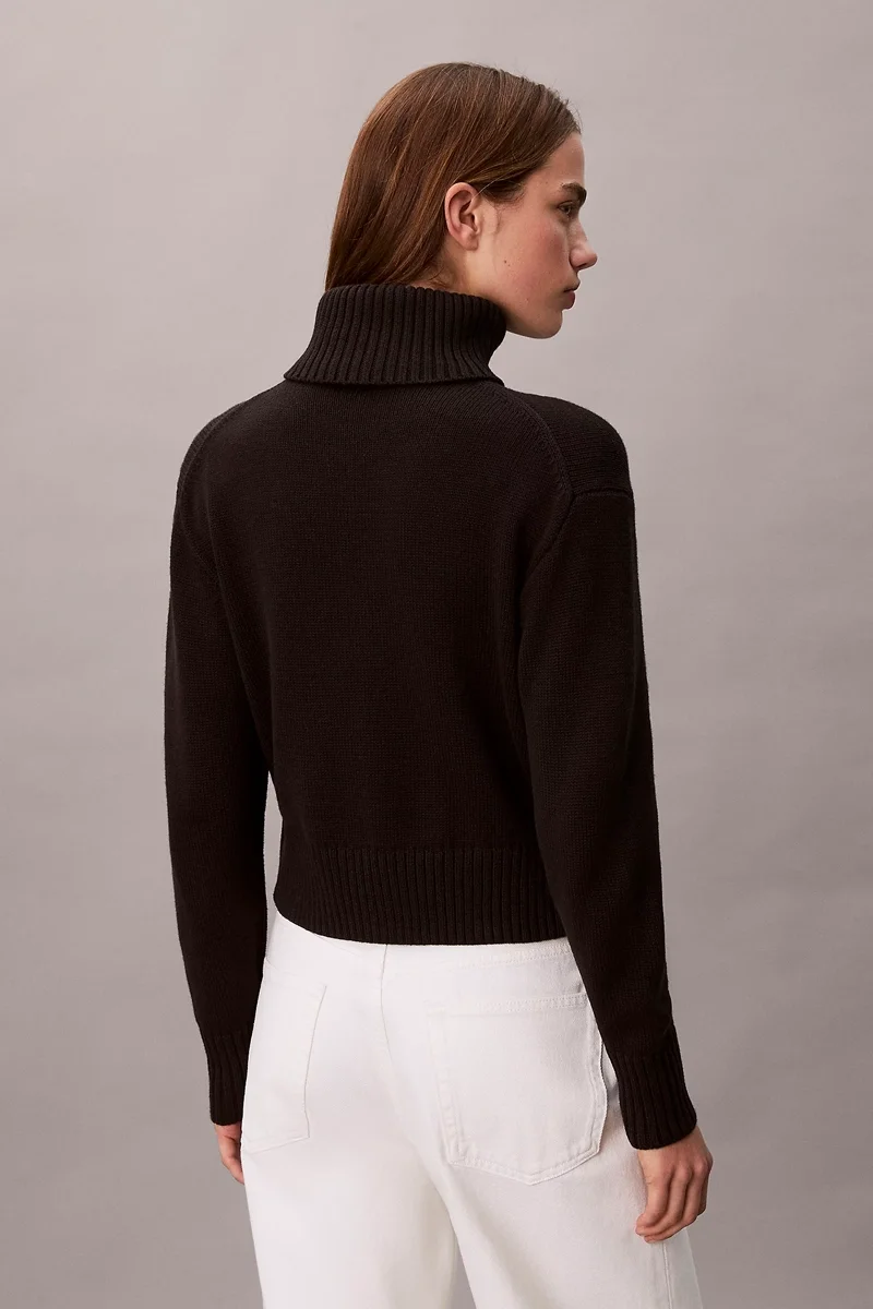 Calvin Klein Şönil Monologo Kadın Siyah Kazak LV047D354G-UB1