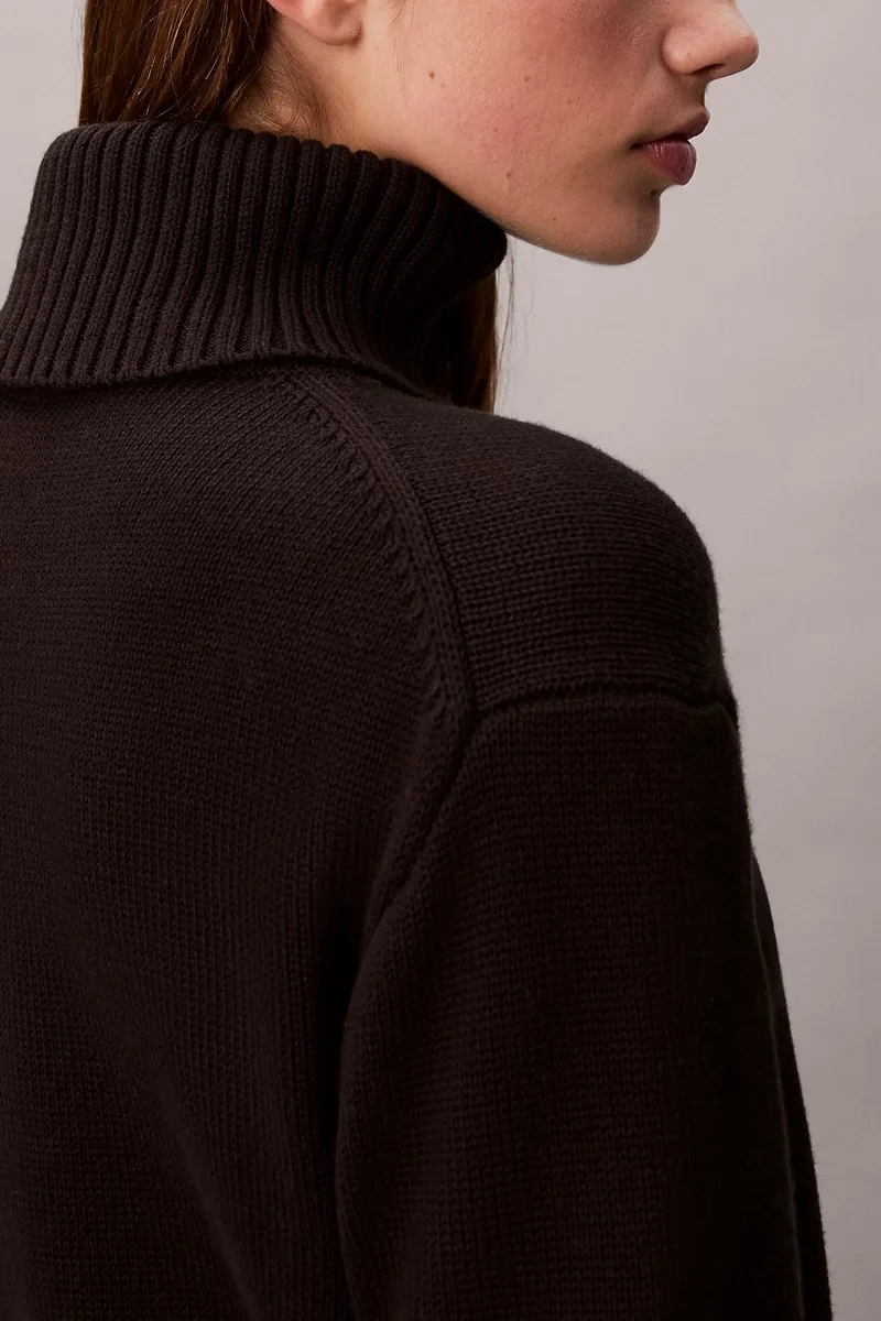 Calvin Klein Şönil Monologo Kadın Siyah Kazak LV047D354G-UB1