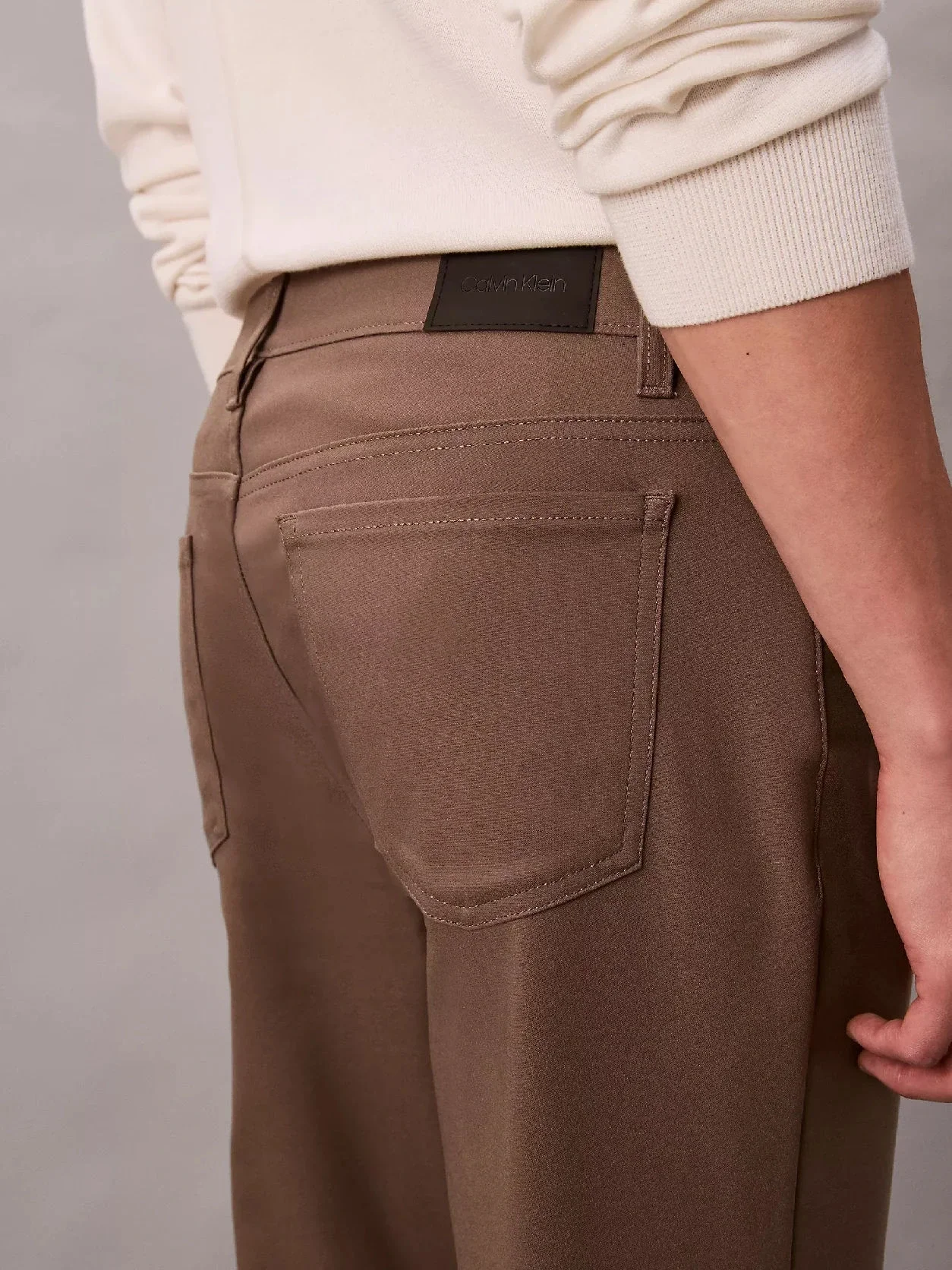 Calvin Klein Stretch 5Pkt Pant Erkek Gri Pantolon LV040VM614-PDK