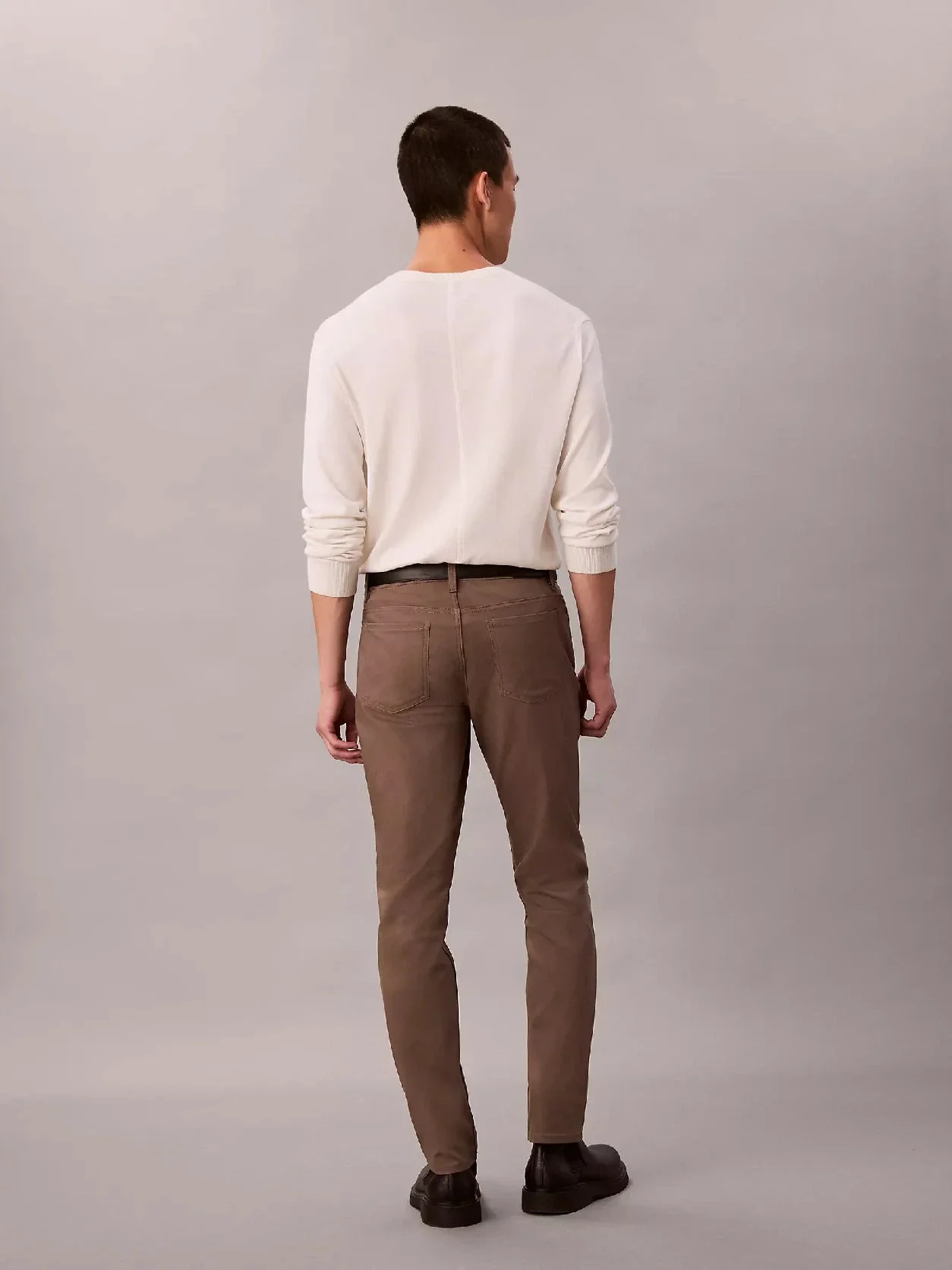 Calvin Klein Stretch 5Pkt Pant Erkek Gri Pantolon LV040VM614-PDK