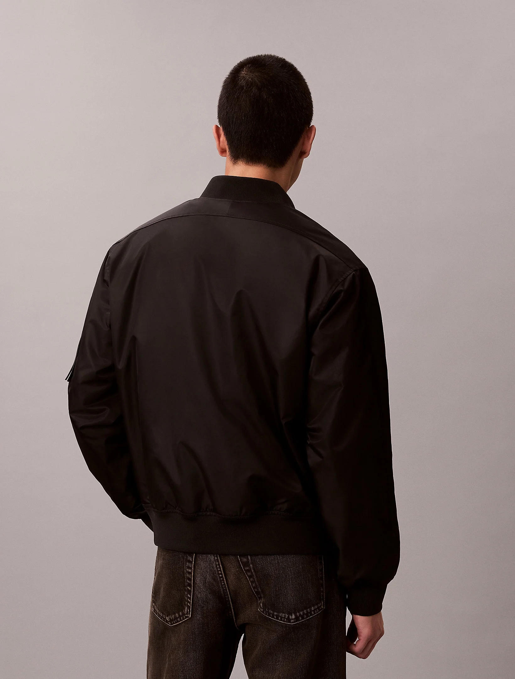 Calvin Klein Uzun Kollu Jeans Hero Erkek Siyah Ceket LV04RC526G-UB1