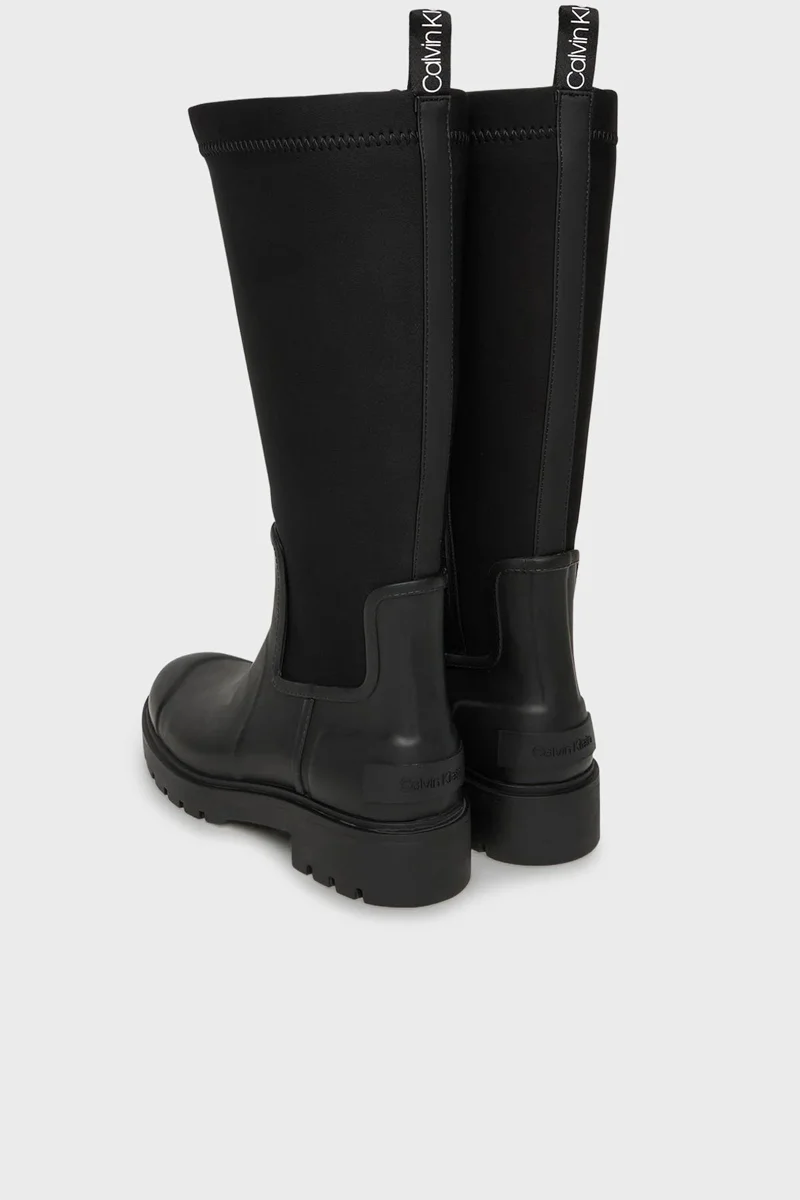 Calvin Klein Yüksek Neopren Yağmur Kadın Siyah Bot YW0YW02002-BEH