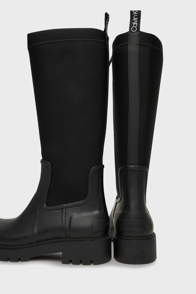 Calvin Klein Yüksek Neopren Yağmur Kadın Siyah Bot YW0YW02002-BEH