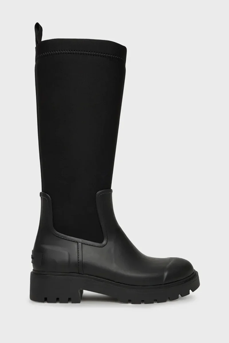 Calvin Klein Yüksek Neopren Yağmur Kadın Siyah Bot YW0YW02002-BEH