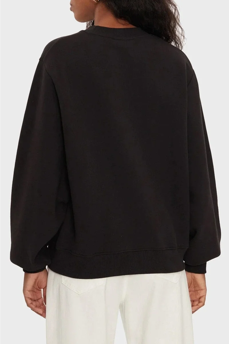 Calvin Klein CHENILLE MONOLOGO CREWNECK Kadın SİYAH Sweatshirt J20J224652-BEH